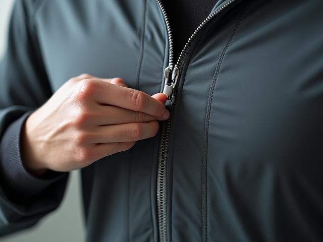 Lightweight jacket with magnetic closure