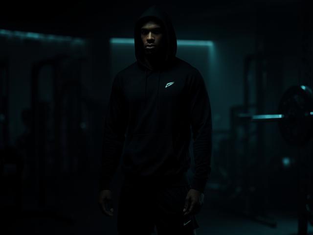 Model wearing the Stealth Training Set